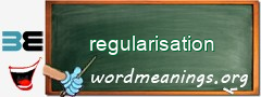 WordMeaning blackboard for regularisation